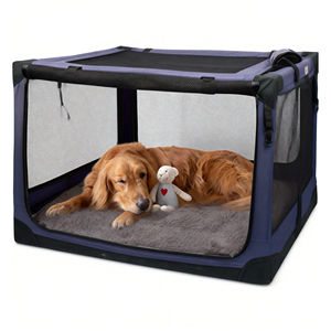 Inklapbare, duurzame, milieuvriendelijke, zachte hondenbench/kennel voor middelgrote honden, geschikt voor binnen/buiten gebruik, van Oxford-materiaal, makkelijk schoon te maken - Product Image 1