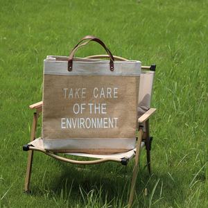 Women's 16-Inch Foldable Tote <b>Bag</b> Shopping <b>Bag</b> Eco-Friendly <b>Patchwork</b> Cotton Line Waterproof Leather Handle Carry <b>Bag</b> for Travel - Product Image 4