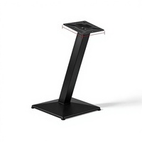 Pieds de table à manger modernes et minimalistes en acier au carbone, à barre simple ou double, avec support métallique pour mobilier