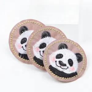 Embroidered Patches Wholesale Custom Animal Logo Personalizados Embroidery Parches for Garment Accessories