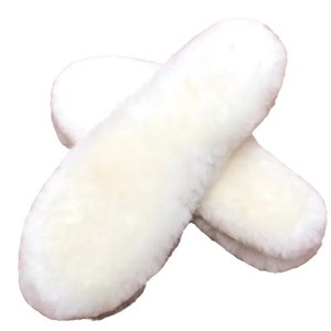 Fleece-lined, thickened alpaca wool <b>insoles</b> for winter warmth, long-haired cashmere, thickened men's and women's shoes, - Product Image 1