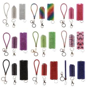 Bling 800 Self Defense Spray Keychain Portable Compact ABS <b>Plastic</b> UV LED Flashlight with Customized Logo for Women Bracelet - Product Image 4