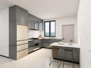 Ensemble d'armoires <span class=keywords><strong>de</strong></span> <span class=keywords><strong>cuisine</strong></span> modulaires <span class=keywords><strong>de</strong></span> luxe prêt à assembler avec porte en bois et en verre Design complet - Product Image 6