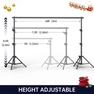 <span class=keywords><strong>2</strong></span>,6 м * 3 м 10*7,5 фута костюм Регулируемый фон подставка для фона для рождественского семейного собрания фотостудия фон видео - Product Image 4