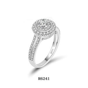 Bagues de mariage en argent sterling 925, 3A, zircon cubique, éternité, pour femmes, <span class=keywords><strong>2022</strong></span> - Product Image 2
