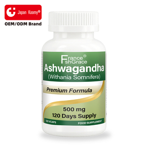 Complément d'Ashwagandha Shecome à haute puissance, favorise la qualité du sommeil, 120 capsules de racine d'Ashwagandha pour adultes - Product Image 1