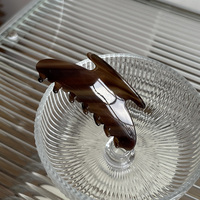 Pince à cheveux et pince requin en acétate faits main pour femme, style coréen, couleur Morandi, design simple, élégant et raffiné