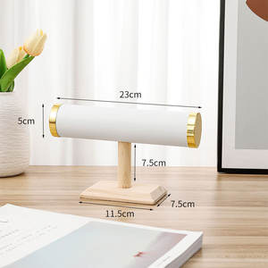 Organizzatore di gioielli Multi-size Tower Rack di velluto in legno per gioielli Schmuck porta espositore per bracciale collana braccialetto orologio - Product Image 4