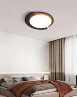 Plafonnier LED moderne nordique Wabi-sabi pour chambre à coucher, en bois de travertin naturel, rond, art, décoration d'hôtel, plafonnier Virello