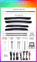 Kit d'éclairage LED d'ambiance dynamique style OEM pour Audi A5 Coupé B8 S5 RS5 2008-2016, garniture intérieure de voiture à deux portes, amélioration de l'éclairage intérieur