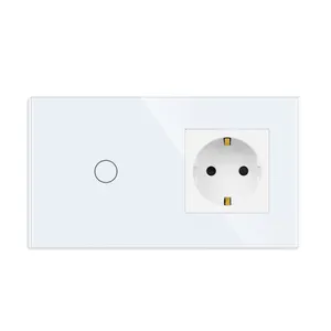 Europe Model Touch Switch Home Wall Electric Plugs Wall Sockets and Switches Electrical