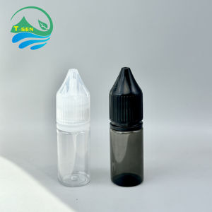 Botella de Plástico PET de 10 ml con Gotero para Aceites Esenciales, Color Transparente/Negro, con Tapa a Prueba de Niños, para Jugo o Aceite - Product Image 5