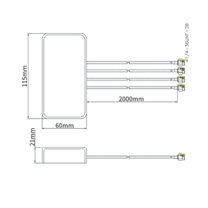 Antenne MIMO 5G 4 en 1, amplificateur de signal 4G 3G, 600-5000 MHz, câble mâle RG174 - Product Image 2