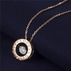 สร้อยคอเมสซี่ รุ่น MS-169 ทองคำ 18K AU750 สีโรสโกลด์ ประดับเพชร CVD HPHT สร้างในห้องปฏิบัติการ สร้อยคอแห่งความรัก - Product Image 2