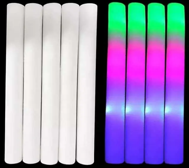 Werbe LED Glow Foam Stick, Light Up Foam Baton für Party hochzeit und Konzert, Regenbogens täbe Led Foam Stick