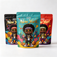 Sachet Doypack refermable personnalisé sans frais de plaque d'impression, avec fermeture éclair, pour l'emballage de céréales, de noix et de snacks, avec impression numérique