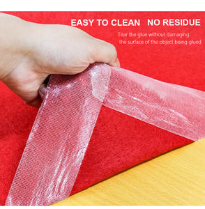 UJANG Ruban adhésif transparent double face transparent auto-adhésif Positionnement <span class=keywords><strong>rigide</strong></span> Ruban d'emballage pour tapis en fibre de verre - Product Image 3