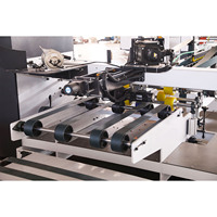 Nouvelle machine plieuse-colleuse-agrafeuse de cartons ondulés entièrement automatique à haute efficacité pour boîtes à 3/5/7 plis
