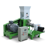 Machine d'alimentation flottante pour poissons de conception robuste, 300 kg/h, granulateur d'aliments flottants à haute efficacité pour l'alimentation des poissons en aquaculture