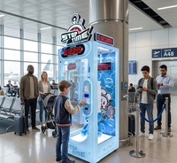 Machine de jeu d'arcade populaire à monnayeur, distributeur de prix en 10 secondes, avec grand cabinet métallique, service OEM, pour peluches