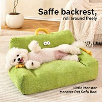 Coussin de canapé grand format, sûr et inoffensif, portable, en forme de dessin animé, résistant à l'usure, pour chats et chiens domestiques