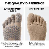 Calcetines de Yoga y Pilates de Lujo con Estampado de Leopardo para Mujer, Antideslizantes, de Cinco Dedos, Transpirables, Ecológicos, de Algodón, Alta Elasticidad, Profesionales