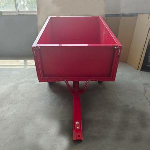 Remorque utilitaire de jardin personnalisable OEM ATV/UTV remorquage derrière le chariot à benne basculante avec structure de plate-forme latérale amovible - Product Image 6