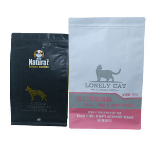 1 ק "ג 5 ק" ג 10 ק "ג 15 ק" ג 20 ק "ג 20 ק" ג תחתון שטוח מותאם אישית בד אריזת מזון כלבים - Product Image 3