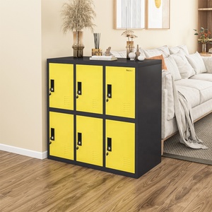 <span class=keywords><strong>GDLT</strong></span> LN-YH8-51 Armoire de classement industrielle moderne en métal à 6 portes pour sous-sol, bureau, salle de sport, maison, salon (Livraison gratuite US/CA) - Product Image 3