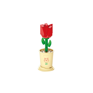 Ensembles de blocs de construction en forme de fleurs, plante en pot avec boîte cadeau, ensembles de briques MOC, ensembles de bricolage pour enfants, jouets éducatifs pour enfants 8814 - Product Image 5