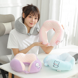 <strong>U</strong>-shaped Neck <strong>Pillow</strong> for Office <strong>Lovely</strong> Plush <strong>U</strong>-shaped <strong>Pillow</strong> Portable Travel <strong>Pillow</strong> - Product Image 1