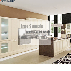 Personnalisé Armoire De <span class=keywords><strong>Cuisine</strong></span> avec Porte <span class=keywords><strong>En</strong></span> Verre de la Chine Fabricant Prêt À L'<span class=keywords><strong>emploi</strong></span> Placards De <span class=keywords><strong>Cuisine</strong></span> - Product Image 1