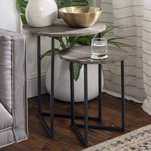 Juego de mesa de centro estilo americano, estilo moderno minimalista, juego completo para uso doméstico, mesa auxiliar para apartamentos pequeños - Product Image 1