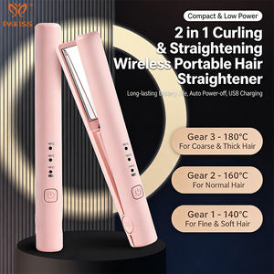 PAKISS Lisseur de cheveux sans fil portable 2 en 1, fer à lisser électrique USB en céramique rechargeable sans fil - Product Image 2