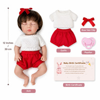 Muñeca bebé prematura de silicona sólida, muñeca bebé prematura con textura de piel 3D dibujada a mano, juguete de simulación.