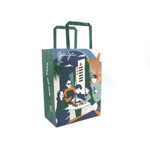 Luxury Customized Bulk Kraft Paper <b>Bag</b> Flat Handle Personalized Design for Vegetables Bakery Items for Promotions Supermarkets - Product Image 4