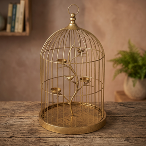 Cage à oiseaux en fer à motif animalier écologique - Product Image 3