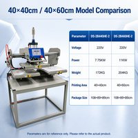 Machine de flocage de vêtements pneumatique à chaud 40x60cm, presse à double station pour vêtements, machine à gaufrage de t-shirts, pressage du cuir