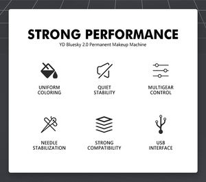 Wenshen calidad <span class=keywords><strong>de</strong></span> grado profesional para cejas, <span class=keywords><strong>ojos</strong></span>, labios, máquina <span class=keywords><strong>de</strong></span> tatuaje, conjunto completo - Product Image 4