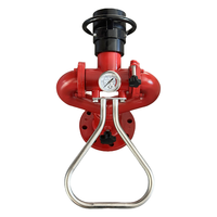 Seri PS Fixed Fire Monitor Fire Fighting Gun DN100 Tahan Lama Aliran Fleksibel 30/40/50 L/s untuk