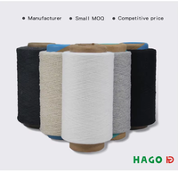 Fil à tricoter coloré en coton recyclé et polyester OE, Ne0.5s-Ne30s, mélange de coton HAGO, durable, haute ténacité, prix compétitif
