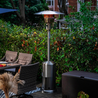 Champignon moderne en forme de parapluie extérieur infrarouge gaz Patio chauffage fer acier inoxydable GPL Propane pour Garden Party Camping