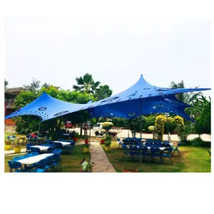 Deep Blue Cheap China Cheese Event Tent, 30 Seated Hole Stretch Tents For Party