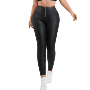 <span class=keywords><strong>Pantalon</strong></span> en <span class=keywords><strong>cuir</strong></span> de contrôle de la taille haute pour femmes avec nouveau design respirant quantité minimale de commande 1 pièce - Product Image 1