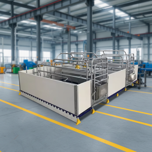 Jaulas de Paridera Tipo Europeo Duraderas con Comederos para Cerdos - Product Image 1