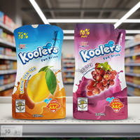 Sachets en plastique personnalisés pour boissons liquides avec paille, pour machine de remplissage de jus en aluminium, pochettes verticales à bec verseur
