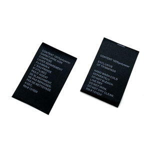 Proveedor de China Guangzhou Algodón Satinado Etiqueta Instrucciones Cuidado del lavado Satén Etiqueta de la ropa Poliéster Etiqueta de cuidado Algodón - Product Image 5