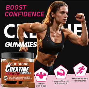 Gommes de créatine monohydratée <span class=keywords><strong>BCAA</strong></span> pour la croissance musculaire - Complément sans sucre certifié Halal pour la <span class=keywords><strong>musculation</strong></span> et l'entraînement de force - Product Image 4