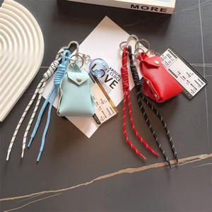 Llaveros, colgantes, bolsos y accesorios creativos <span class=keywords><strong>de</strong></span> cuero PU estilo coreano para monedas pequeñas, llaves <span class=keywords><strong>de</strong></span> alquiler <span class=keywords><strong>de</strong></span> coches y llaves. - Product Image 2