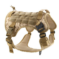 Harnais de gilet de formation de marche en nylon réglable imperméable sans traction harnais de chien de compagnie tactique respirant